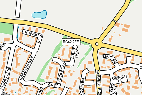 RG42 2FE map - OS OpenMap – Local (Ordnance Survey)