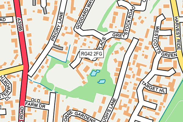 RG42 2FG map - OS OpenMap – Local (Ordnance Survey)