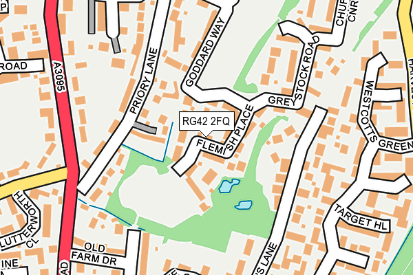 RG42 2FQ map - OS OpenMap – Local (Ordnance Survey)