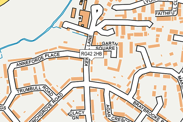 RG42 2HB map - OS OpenMap – Local (Ordnance Survey)