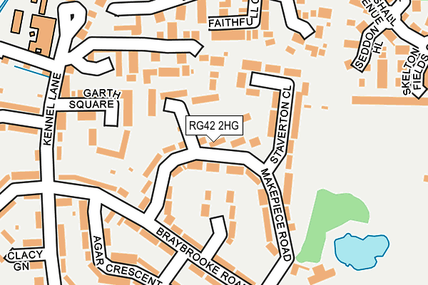 RG42 2HG map - OS OpenMap – Local (Ordnance Survey)