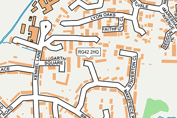RG42 2HQ map - OS OpenMap – Local (Ordnance Survey)