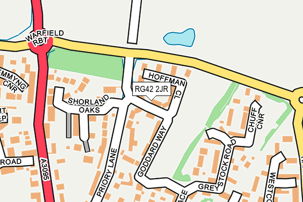 RG42 2JR map - OS OpenMap – Local (Ordnance Survey)