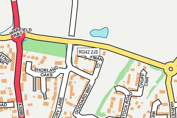 RG42 2JS map - OS OpenMap – Local (Ordnance Survey)