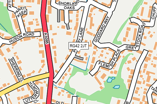 RG42 2JT map - OS OpenMap – Local (Ordnance Survey)