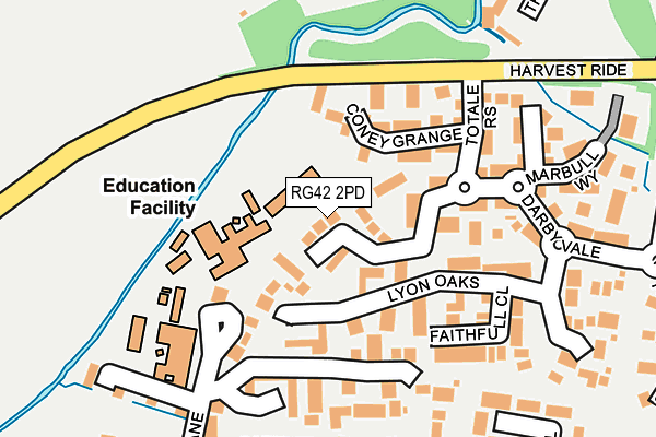 RG42 2PD map - OS OpenMap – Local (Ordnance Survey)
