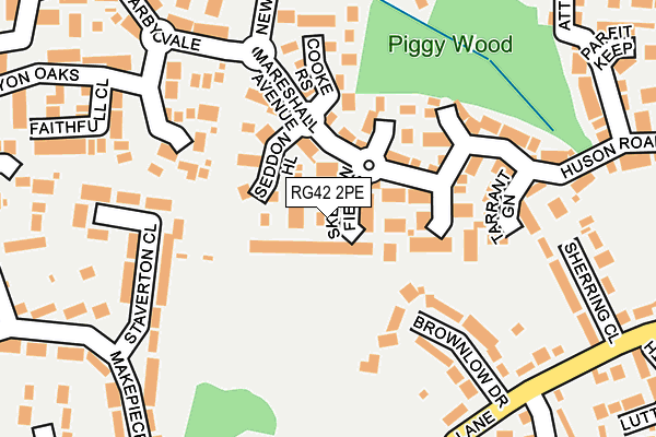 RG42 2PE map - OS OpenMap – Local (Ordnance Survey)