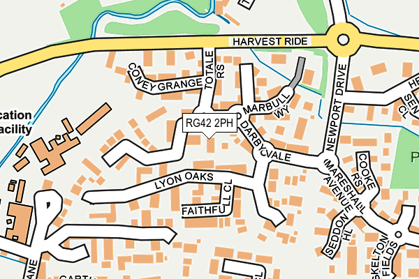 RG42 2PH map - OS OpenMap – Local (Ordnance Survey)