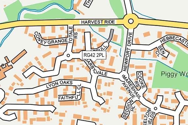 RG42 2PL map - OS OpenMap – Local (Ordnance Survey)