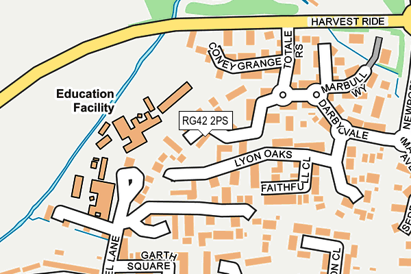 RG42 2PS map - OS OpenMap – Local (Ordnance Survey)