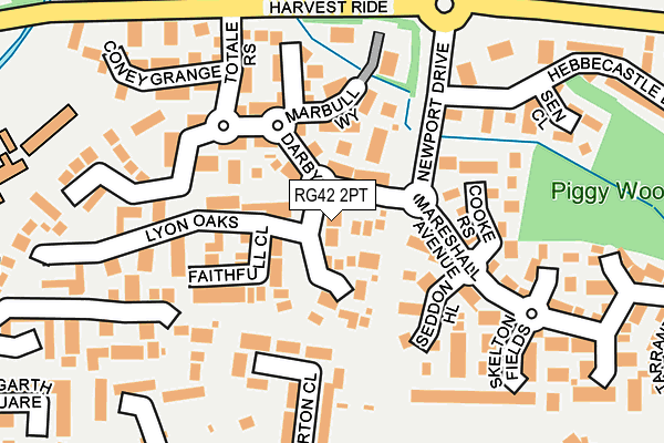 RG42 2PT map - OS OpenMap – Local (Ordnance Survey)