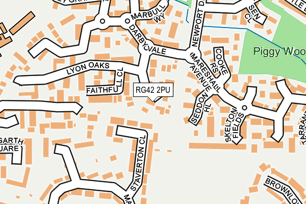 RG42 2PU map - OS OpenMap – Local (Ordnance Survey)