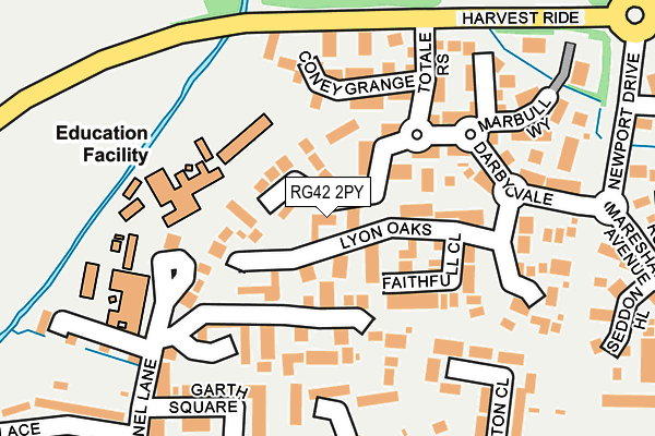 RG42 2PY map - OS OpenMap – Local (Ordnance Survey)