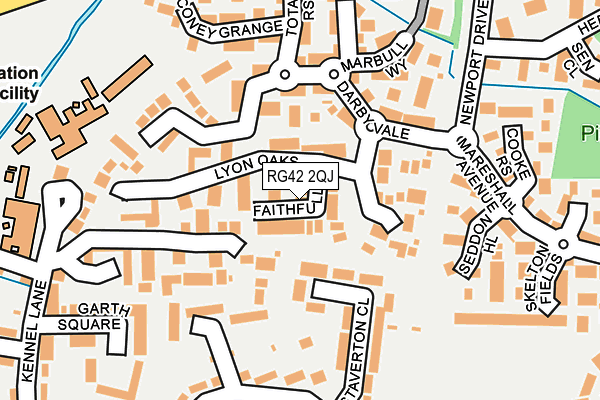 RG42 2QJ map - OS OpenMap – Local (Ordnance Survey)