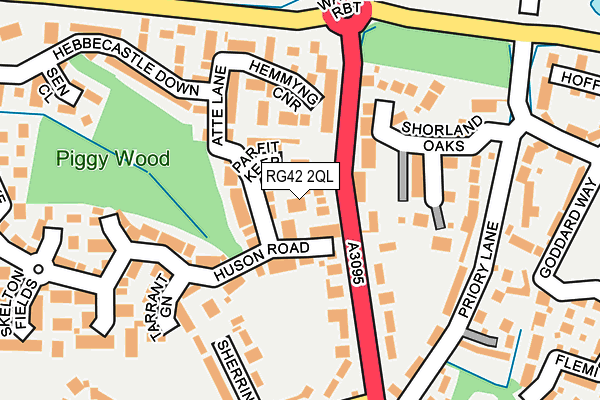 RG42 2QL map - OS OpenMap – Local (Ordnance Survey)