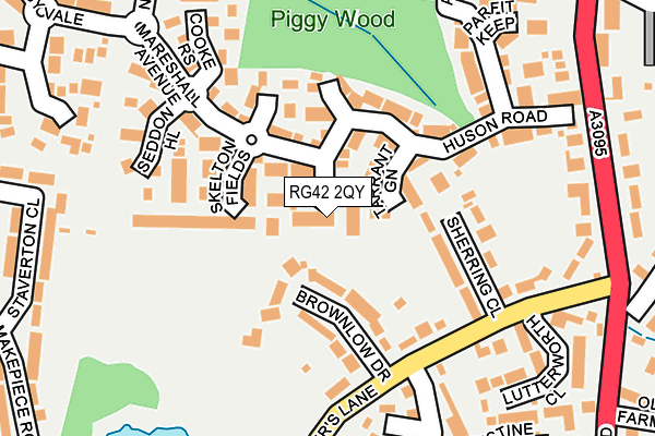 RG42 2QY map - OS OpenMap – Local (Ordnance Survey)