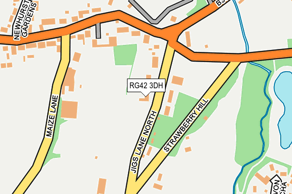RG42 3DH map - OS OpenMap – Local (Ordnance Survey)