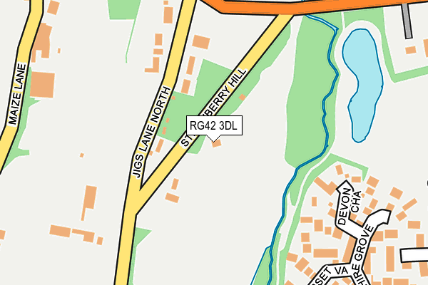 RG42 3DL map - OS OpenMap – Local (Ordnance Survey)