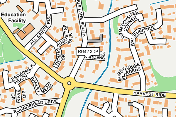 RG42 3DP map - OS OpenMap – Local (Ordnance Survey)
