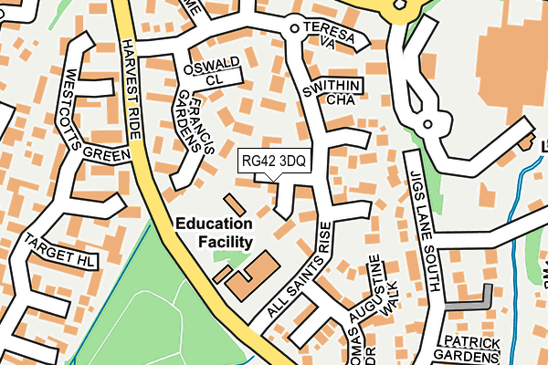 RG42 3DQ map - OS OpenMap – Local (Ordnance Survey)