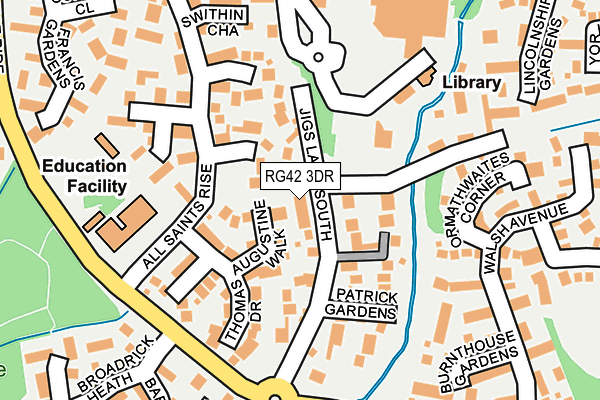 RG42 3DR map - OS OpenMap – Local (Ordnance Survey)