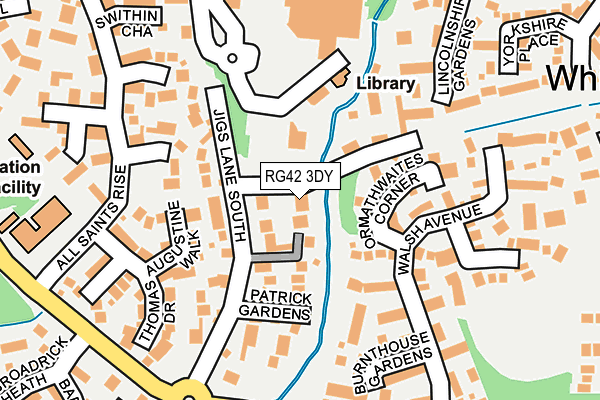 RG42 3DY map - OS OpenMap – Local (Ordnance Survey)