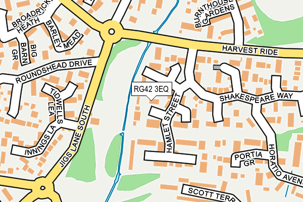 RG42 3EQ map - OS OpenMap – Local (Ordnance Survey)