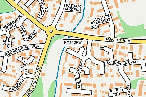 RG42 3EW map - OS OpenMap – Local (Ordnance Survey)