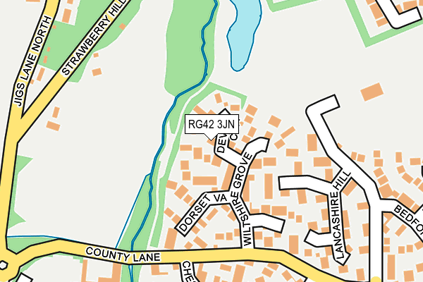 RG42 3JN map - OS OpenMap – Local (Ordnance Survey)