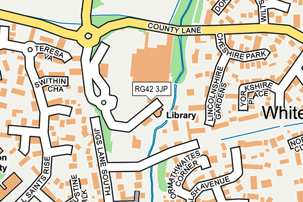 RG42 3JP map - OS OpenMap – Local (Ordnance Survey)