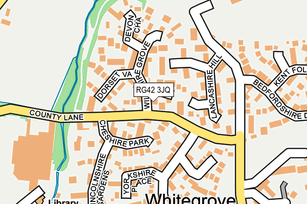 RG42 3JQ map - OS OpenMap – Local (Ordnance Survey)