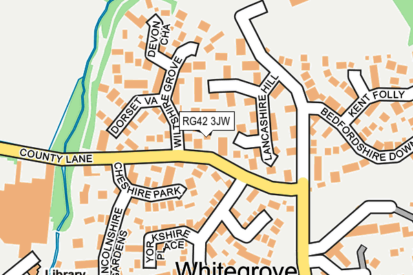 RG42 3JW map - OS OpenMap – Local (Ordnance Survey)