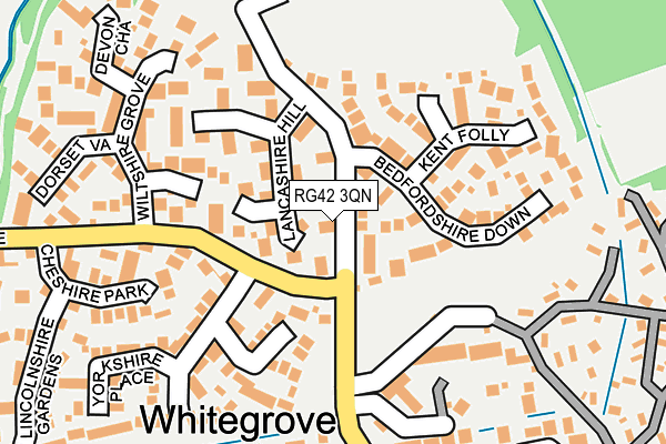 RG42 3QN map - OS OpenMap – Local (Ordnance Survey)