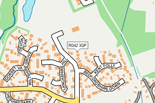 RG42 3QP map - OS OpenMap – Local (Ordnance Survey)