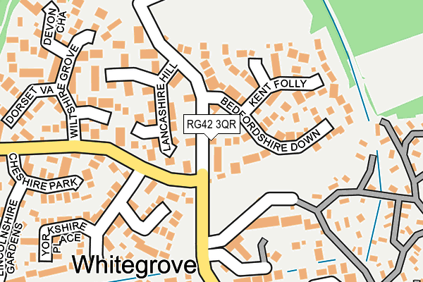 RG42 3QR map - OS OpenMap – Local (Ordnance Survey)