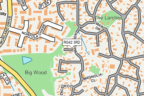 RG42 3RD map - OS OpenMap – Local (Ordnance Survey)