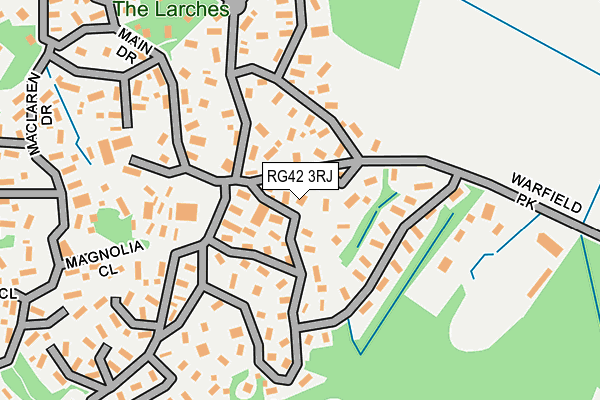 RG42 3RJ map - OS OpenMap – Local (Ordnance Survey)