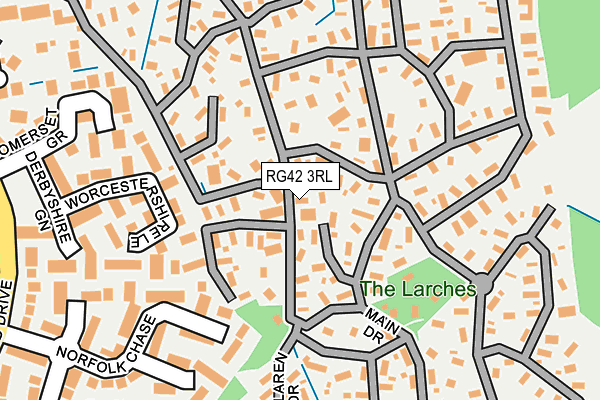 RG42 3RL map - OS OpenMap – Local (Ordnance Survey)