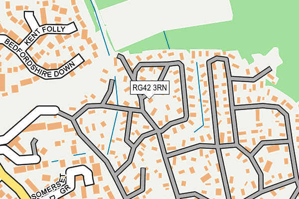 RG42 3RN map - OS OpenMap – Local (Ordnance Survey)