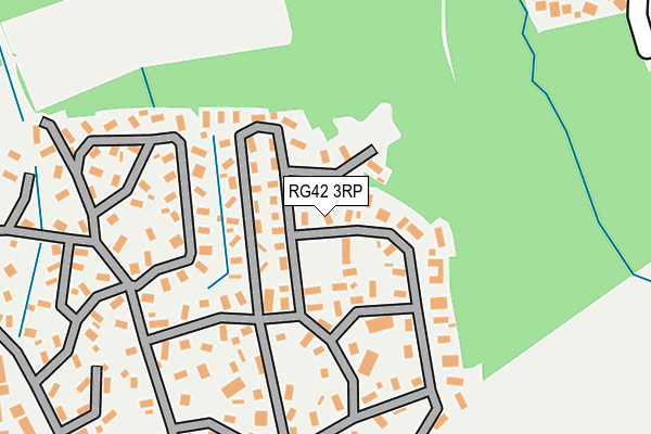 RG42 3RP map - OS OpenMap – Local (Ordnance Survey)