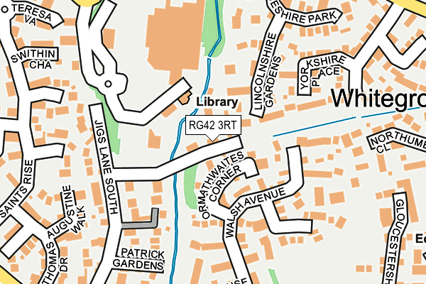 RG42 3RT map - OS OpenMap – Local (Ordnance Survey)