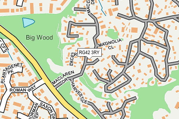 RG42 3RY map - OS OpenMap – Local (Ordnance Survey)