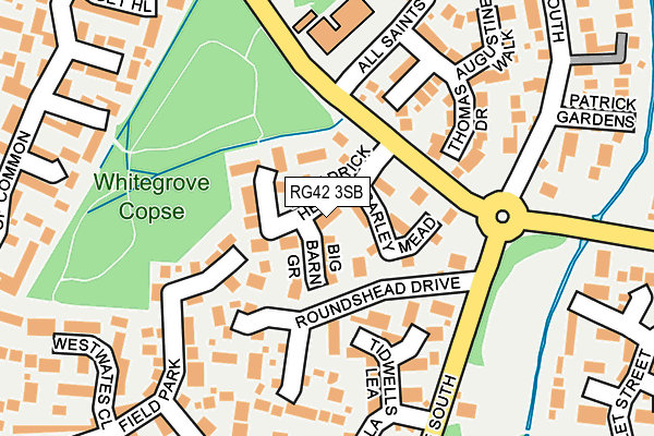 RG42 3SB map - OS OpenMap – Local (Ordnance Survey)