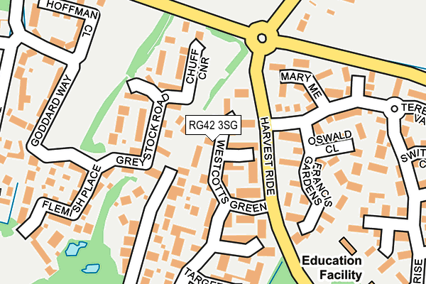 RG42 3SG map - OS OpenMap – Local (Ordnance Survey)
