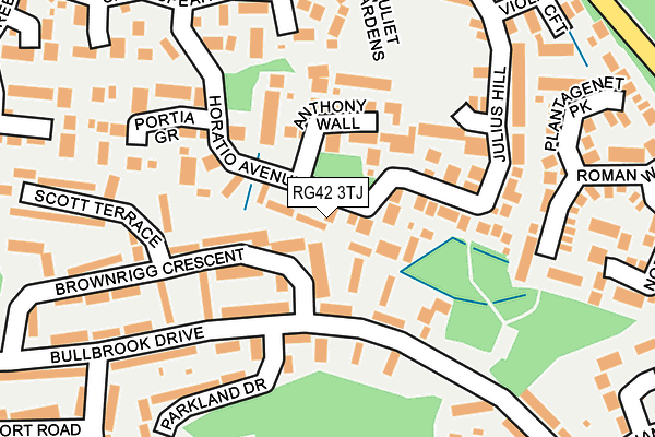 RG42 3TJ map - OS OpenMap – Local (Ordnance Survey)