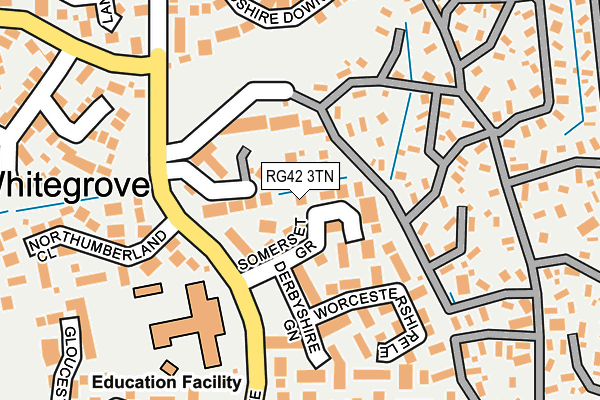 RG42 3TN map - OS OpenMap – Local (Ordnance Survey)
