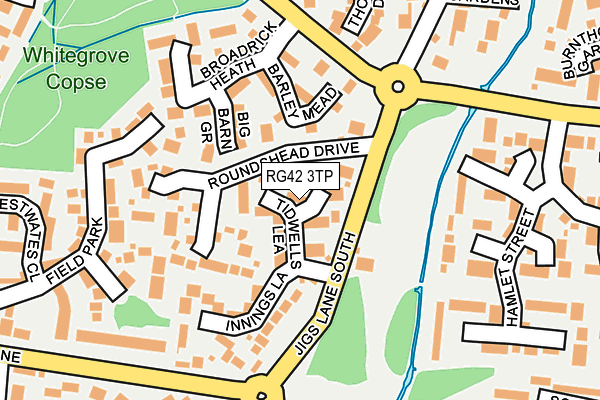 RG42 3TP map - OS OpenMap – Local (Ordnance Survey)