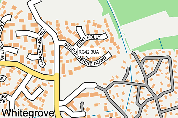 RG42 3UA map - OS OpenMap – Local (Ordnance Survey)