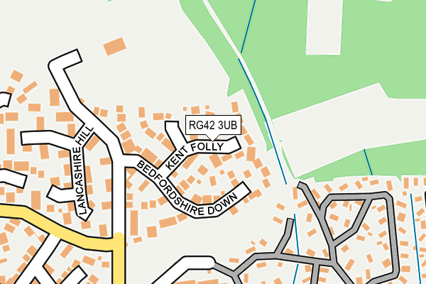 RG42 3UB map - OS OpenMap – Local (Ordnance Survey)