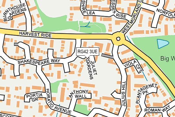 RG42 3UE map - OS OpenMap – Local (Ordnance Survey)